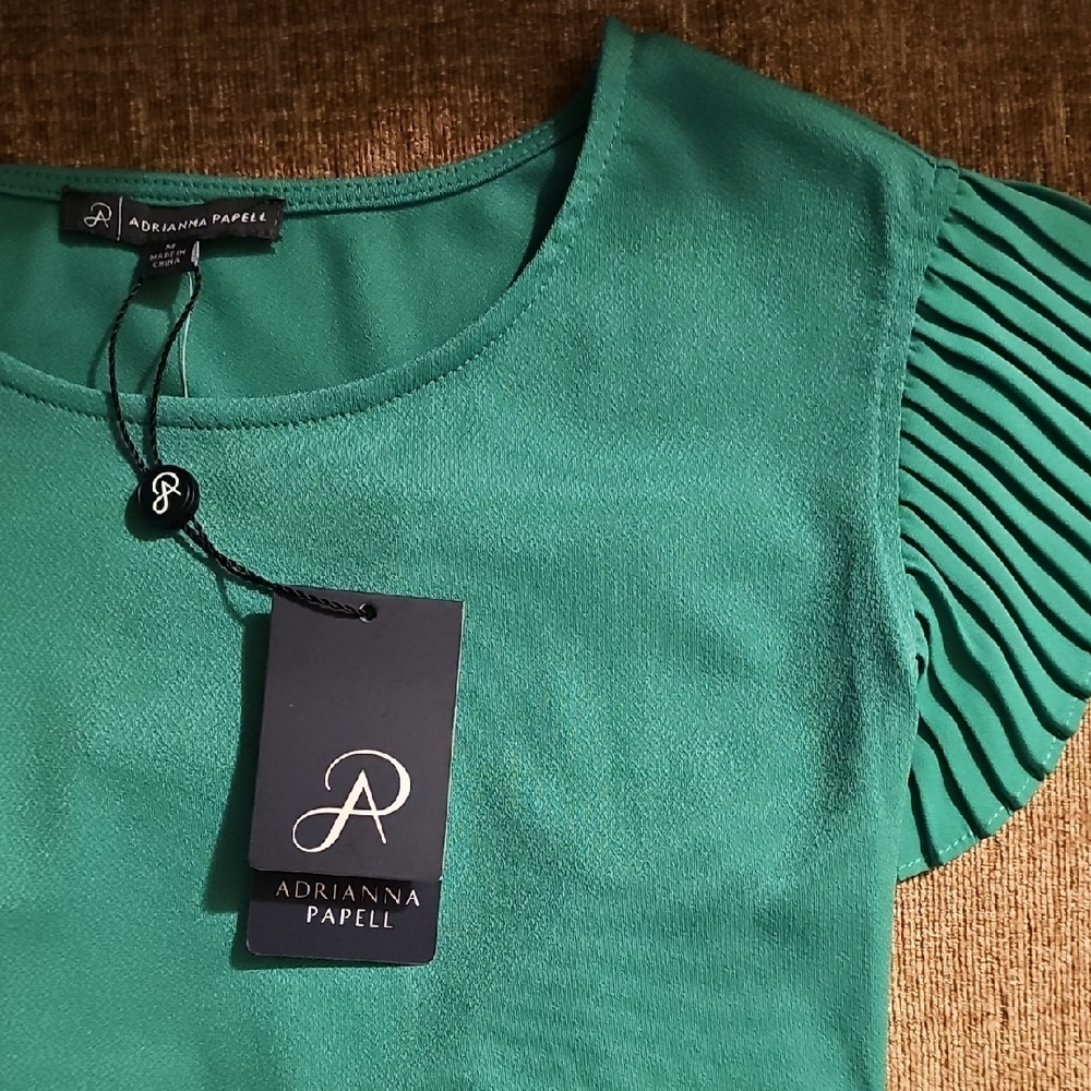 Green Women's Top by Adrianna Papell